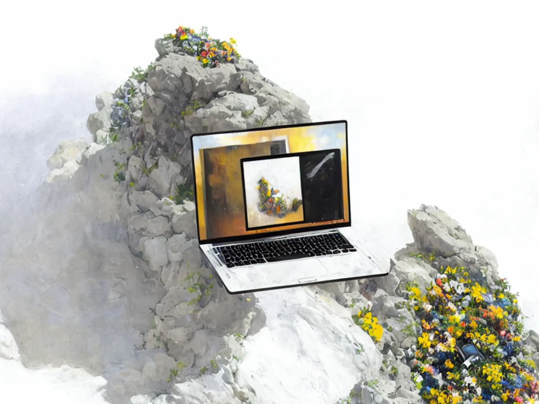 Benutzeroberfläche der Trender Software, die KI-generierte Bilder mit 3D-Visualisierungen kombiniert