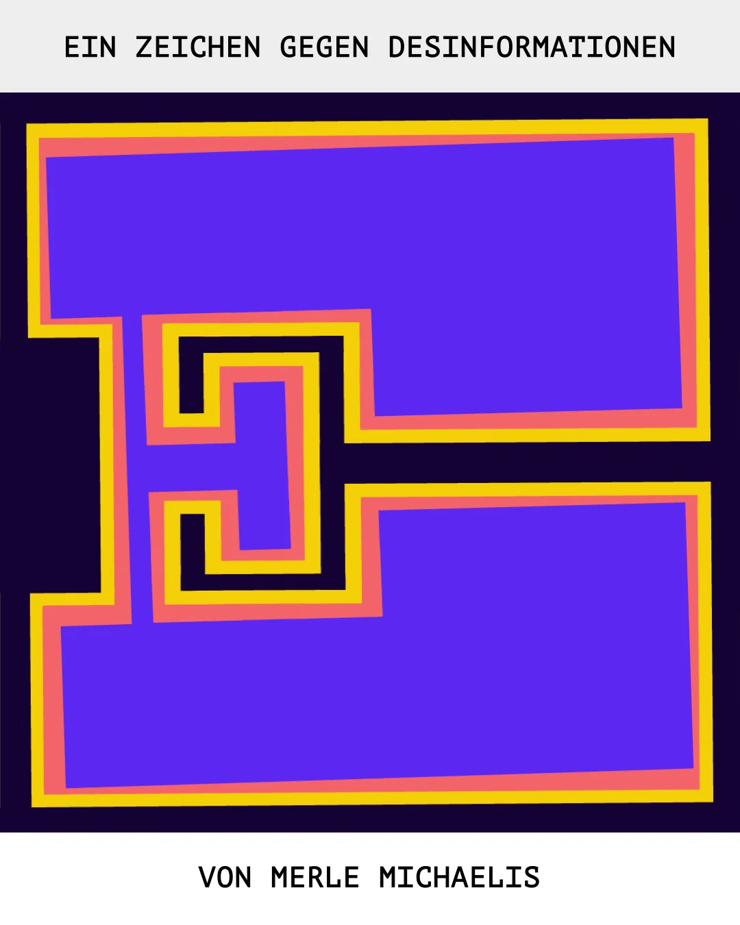 Animated letter E designed by Merle Michaelis for the True Type project