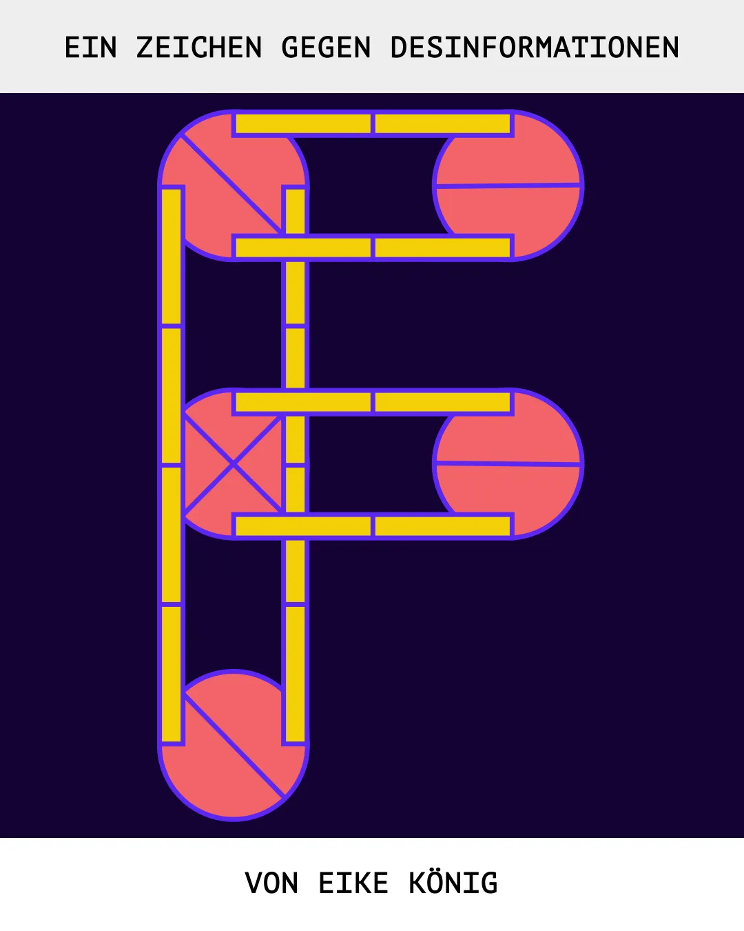 Animated letter F designed by Eike König for the True Type project